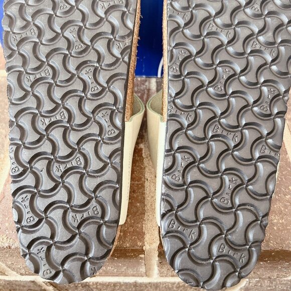 Birkenstock Gizeh Big Buckle Thong Sandal Faded Lime Leather EU 39 US 8- 8.5 W - Picture 12 of 13